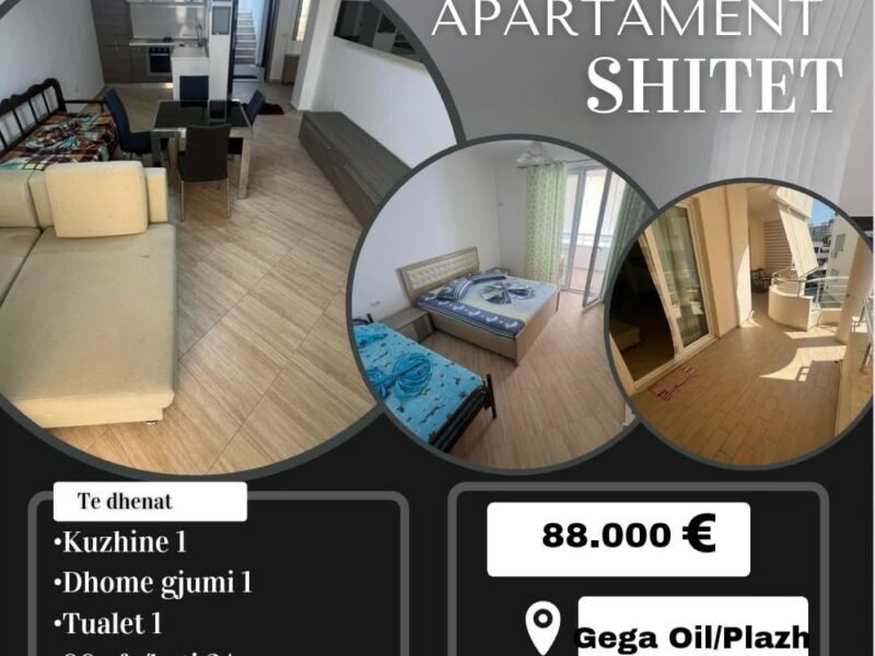 Vendesi Appartamento a Plazh Durres preso la fermata del pulman Xixa 88000 €