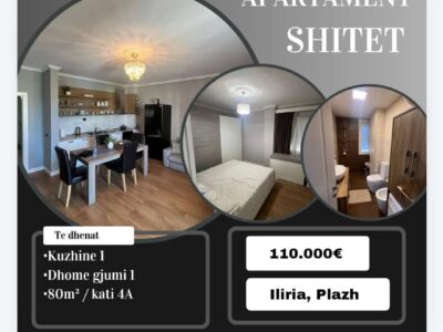 Vendesi appartamento a Plazh Durrës, zona Iliria. 110000 €